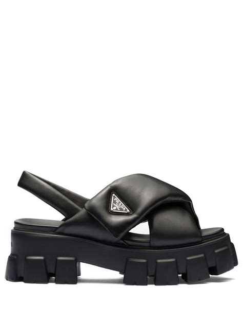 prada sandalen damen mit plexiglas und blumen|farfetch prada shoes.